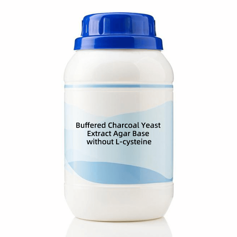 Dehydrated Buffered Charcoal Yeast Extract Agar Base without L-cysteine, microbiological culture medium for Legionella detection and differential testing.