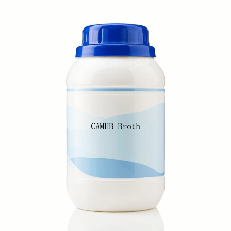 Sealed bottle of CAMHB Broth powder for clinical microbiology