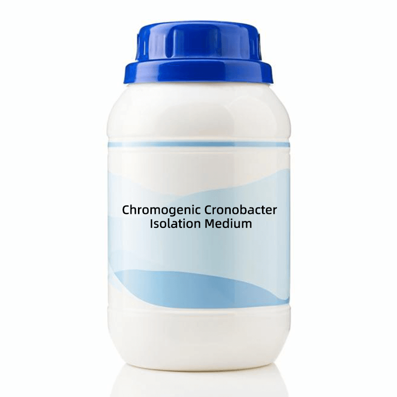 Chromogenic Cronobacter Isolation Medium (CCI) used for selective isolation and differentiation of Cronobacter colonies