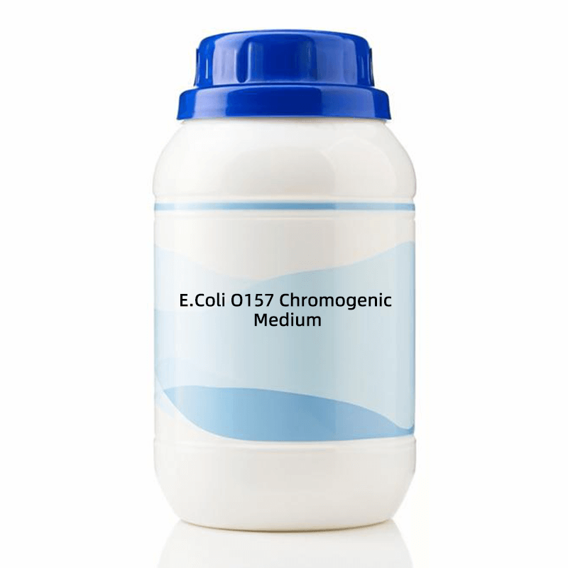 E. coli O157 Chromogenic Medium showing selective culture for rapid detection of Escherichia coli O157 colonies