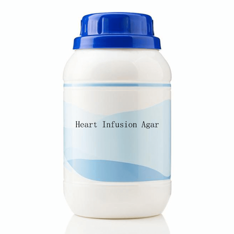 250g Heart Infusion Agar powder with nutrient particles visible