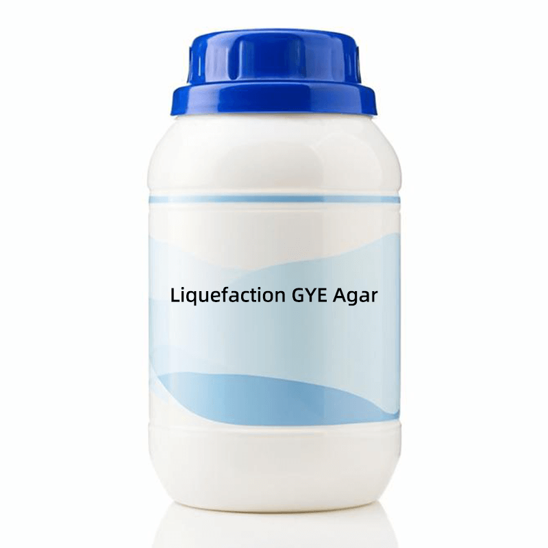 250g bottle of Liquefaction GYE Agar Medium, microbiological culture agar for Bacillus counting and laboratory microbiology applications