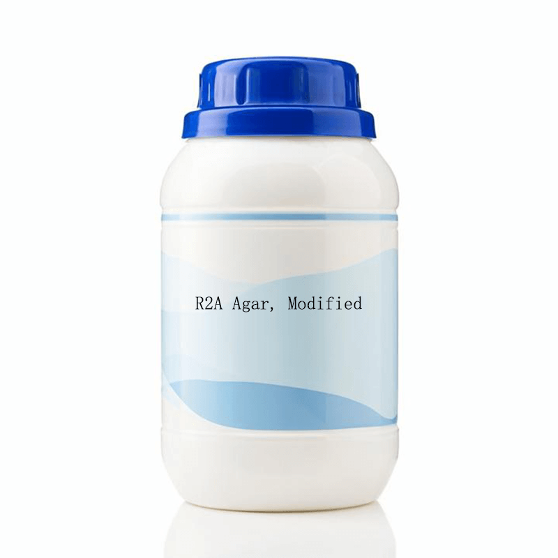 Sealed bottle of Modified R2A Agar powder for culturing Azotobacter bacteria