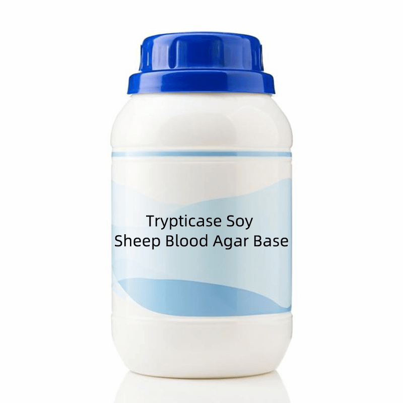 250g bottle of Trypticase Soy Sheep Blood Agar Base (TSSB medium), for Bacillus cereus hemolysis test in microbiological and laboratory research