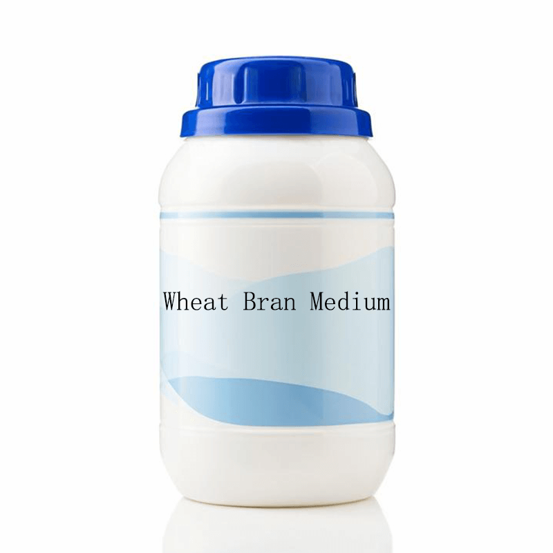 Sealed bottle of Wheat Bran Medium powder for microbial culture
