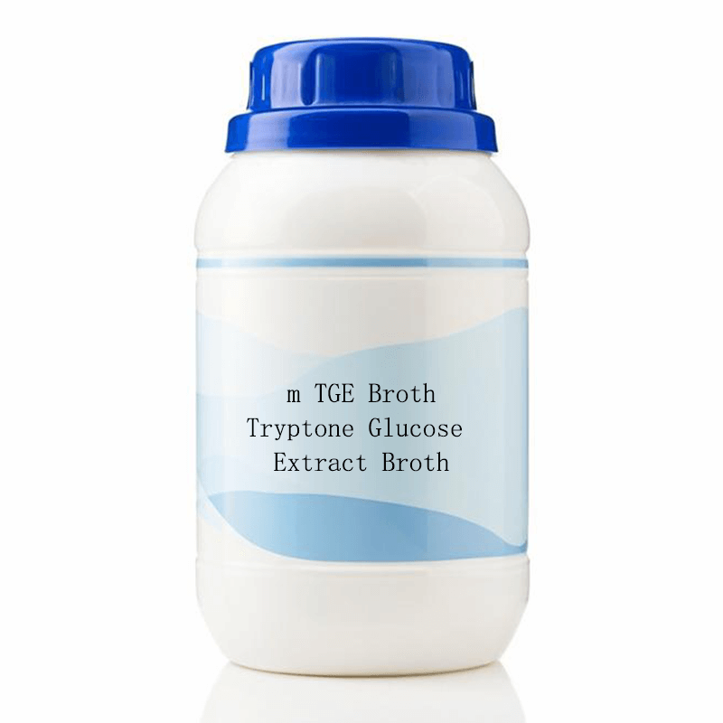 High-quality m-TGE Broth 250g used for total bacterial count testing in dairy products via membrane filtration method