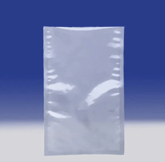 Sterile polyethylene homogenizer bag with printed markings, tear-resistant design for laboratory sample preparation and microbiology testing