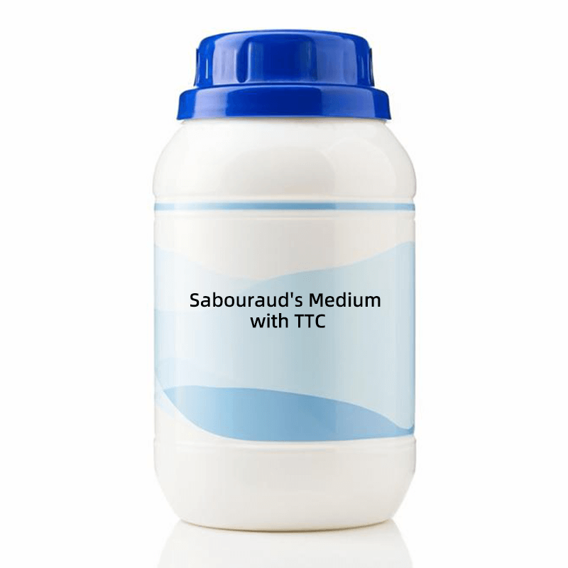 Sabouraud’s Medium with TTC agar powder for fungal cultivation and colony counting